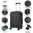 thumbnail image 3 of HomGarden 22-inch Carry On Luggage Hardside Expandable Travel Suitcase Spinner TSA Lock Black, 3 of 13