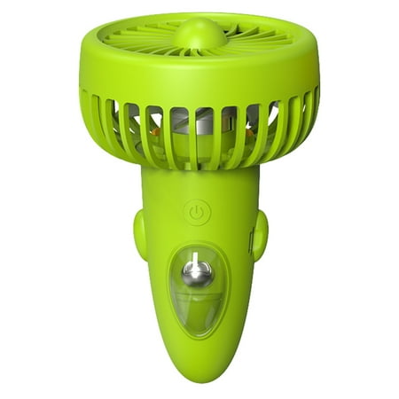 

Gecheer Portable Fan Cooling Airflow 1200mAh USB Rechargeable Handheld Fan with 3 Speeds Hands-Free Fan with Lanyard for Housework Office Outdoor Camping Traveling Sport Green