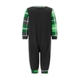 thumbnail image 4 of Pijamas familiares navideños a juego, camiseta de manga larga con estampado de dinosaurios de dibujos animados y pantalones a cuadros. Ropa de dormir y estar por casa., 4 of 8