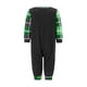 thumbnail image 4 of Pijamas familiares navideños a juego, camiseta de manga larga con estampado de dinosaurios de dibujos animados y pantalones a cuadros. Ropa de dormir y estar por casa., 4 of 8