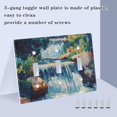 thumbnail image 3 of Waterfall Landscape Light Switch Cover Decorative 2 Gang Wall Plate Toggle Switchplate Faceplate, 3 of 7