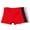 Red+Black+Pink, variant on Ohufall Cotton Underwear for Women Plus Size Solid Color High Waist Boyshorts Panties Women's Soft Comfy Leak-Proof Period Boxer Briefs, 3-Pack