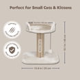 thumbnail image 5 of TRIXIE Mica Sisal 18" Cat Scratching Post with Plush Platform, Light Gray-Greige, 5 of 7