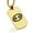 Gold, variant on Stainless Steel Cancer Zodiac Sign (Crab) Dog Tag Pendant Necklace