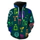 thumbnail image 1 of Sudadera con capucha y cremallera para hombre, con barra luminosa, manga larga, estilo urbano, para adolescentes, divertida, con estampado 3D, unisex, para primavera, 1 of 6