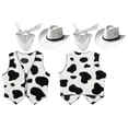 thumbnail image 3 of zdhoor Kids Wild West Cowboy Cowgirls Outfit Waistcoat Vest and Western Felt Hat Bandanna Party Dress White 12, 3 of 4