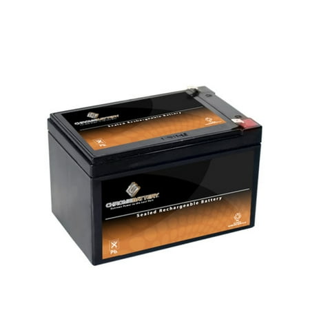 12V 12.4AH Sealed Lead Acid (SLA) Battery - T2 Terminals - for ZB-12-12.4