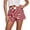 D575/Red, variant on Afdoent Shorts For Women Striped High Waist Summer Casual Shorts With Side Pockets Comfortable Stretch Fabric Breathable Fashion Comfortable Women's Shorts
