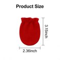 thumbnail image 2 of TELOLY 8Pcs Baby Mittens,Convenient to Wear Baby Mittens Newborn,Warm and Cozy Newborn Mittens,Red, 2 of 2