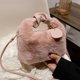 thumbnail image 4 of Bolso de hombro inclinado de felpa bonito para mujer y niña, bolso de compras para citas, regalos de Navidad y San Valentín, 4 of 5