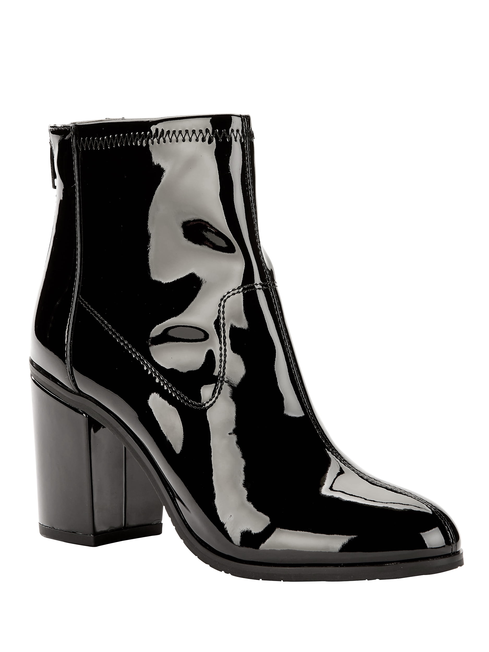 vegan patent leather boots