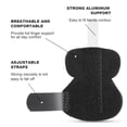 thumbnail image 1 of Fingers Splint Brace Supporting Fittings Professional Hands Stabilization Protector Adjustable Trigger Support Stabilizer Sleeve Black, 1 of 9