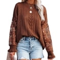 thumbnail image 2 of Blusa de Suéter NikouMX Suéter de Ganchillo para mujer Verano con Cuello Redondo, 2 of 5