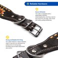 thumbnail image 5 of RESISTANCE Handcrafted Argentinian Leather Dog Collar with Floral Design, 5 of 8