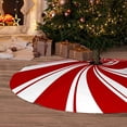 thumbnail image 4 of Falda para árbol de Navidad AJIIUSV espiral roja 91 cm con adornos, 4 of 6