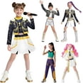 thumbnail image 4 of Pop Singer Costume for Girls, POP Group Costume for Kids, party Stage Star Cosplay Dress Up, 4 of 6