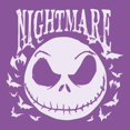 thumbnail image 2 of Girls The Nightmare Before Christmas Jack Skellington Horror Bats T Shirt, 2 of 5