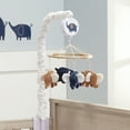 thumbnail image 5 of Lambs & Ivy Playful Elephant Blue/White Musical Baby Crib Mobile Soother Toy, 5 of 7