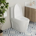 thumbnail image 4 of DeerValley One Piece Modern Toilet, Elongated Dual Flush Standard White Toilet With Comfort ADA Seat Height(Seat Included) DV-1F52102Pro, 4 of 16