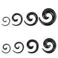 thumbnail image 1 of 8 Pcs Piercing Kit Ear Stretching Piercing Set Acrylic Spiral Ear Jewelry Ear Spacers, 1 of 4