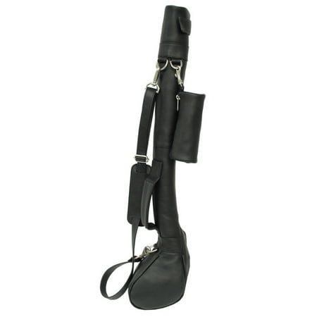 Piel Leather Driving Range Golf Caddy - Black