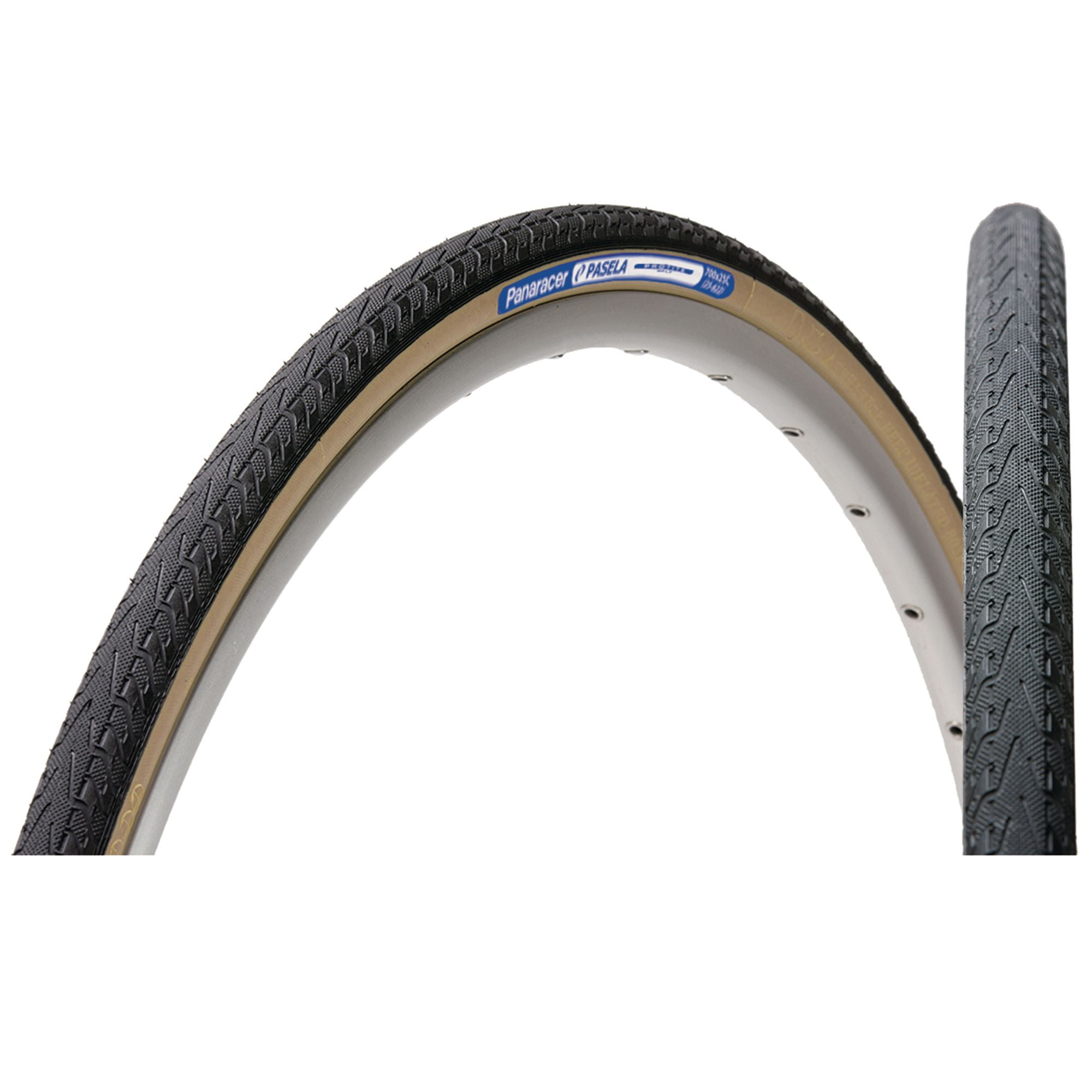 Panaracer PT Pasela 700x23c folding tyre Tan sidewall Puncture protection 