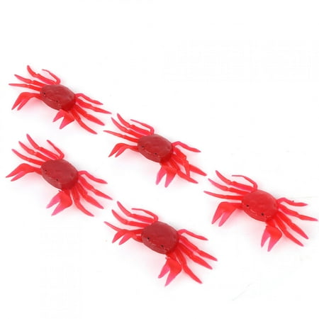 Simulation Crab Lure Bait 5Pcs Artificial Simulation Three Dimensional Crab Shape Soft Lure Bait Fishing Tackle Simulation Lure Bait