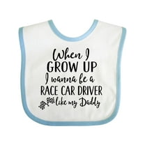 Inktastic Future Race Car Driver Like Daddy Boys Baby Bib