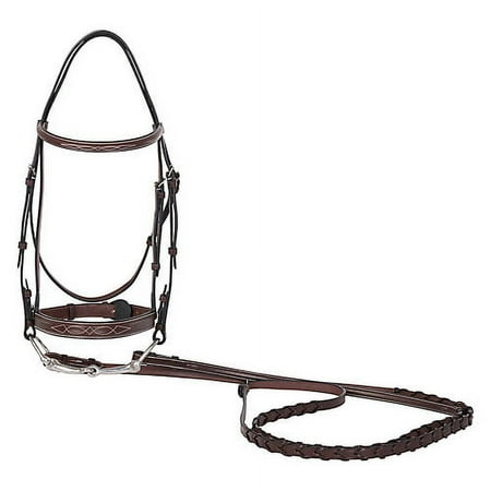 UPC: 0813807021044 | Huntley Sedgwick Fancy Stitch Hunter Bridle Medium