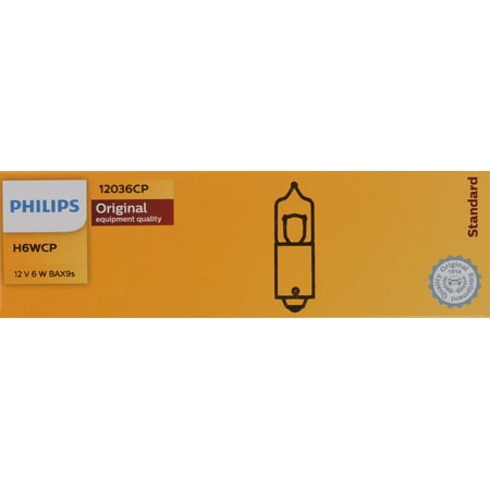 Philips Standard Minature H6W, 0.31, Twist Type, Always Change In Pairs!