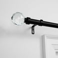 thumbnail image 3 of EXCLUSIVE HOME Crystal Ball 1" Curtain Rod and Finial Set, Matte White, Adjustable 84"-160", 3 of 9