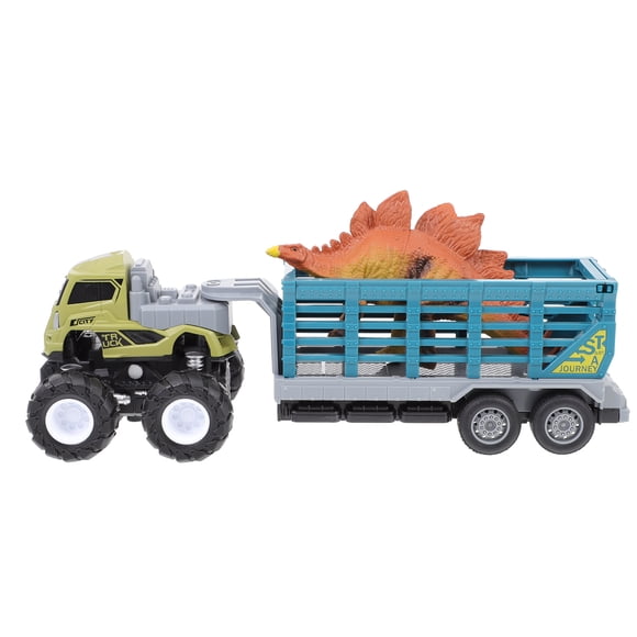 1 Set Inertial Car Toy Trailer Animal Toy Large Truck Counter Car Model