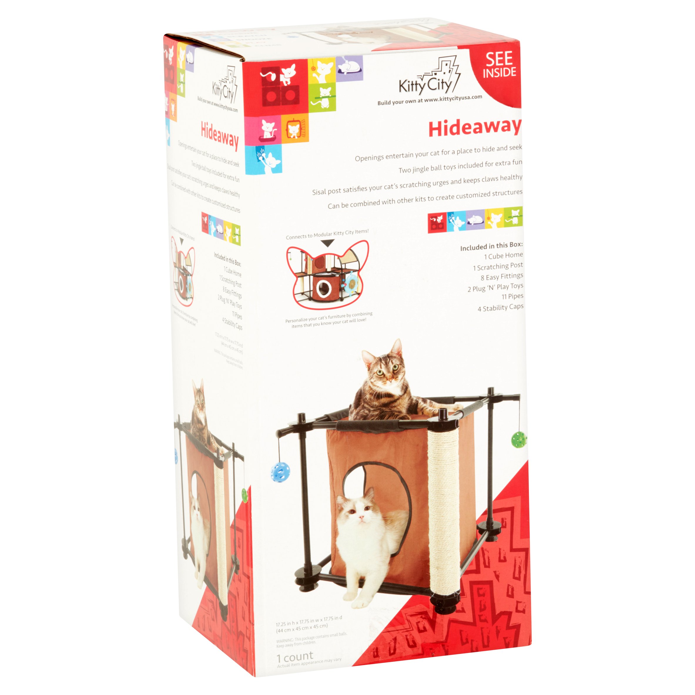 Kitty City Hideaway Cat Furniture, 18"x18"x18" - image 2 of 4