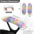 thumbnail image 6 of FKELYI Rainbow Butterfly Print Office Chair Cover with 2 Pcs Armrest Covers Swivel Boss Chair Slipcover Anti-Dust Protector for Armchair Home Decor, Large, 6 of 6