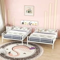 thumbnail image 2 of Full XL Over Queen Metal Bunk Bed, White, 2 of 13