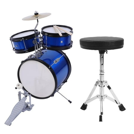 3 Pedal Set Ymiko 3 Pieces Junior Children Drum Kit Stool Drumsticks Pedal Beginners Set, Junior Drum Set, Junior Drum Kit ()