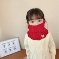 thumbnail image 4 of Funda de cuello grueso tejida de lana cálida para otoño e invierno para niños, 4 of 5