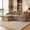 Khaki, variant on 96" Boneless L-Shaped Sectional Sofa, Modular Corduroy Cloud Couch with Reversible Double-Layer Chaise, Deep Seat 3-Seater, No Assembly Required