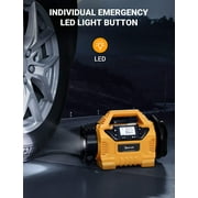 Tire Inflator 160 PSI, Cordless Air Compressor Multi Power Supply, Air Pump for Tires, Portable