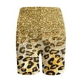 thumbnail image 3 of Simua Women's Leopard Print Glitter Gradient Yoga Shorts | High Waist Anti-Chafe Biker Shorts for Fitness Running & Daily Wear, 3 of 3