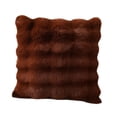 thumbnail image 2 of Funda de cojín de felpa, funda de almohada compacta multiusos, 43 x 43 cm, funda de almohada para sofá, sala de estar, decoración del hogar Marrón, 2 of 8