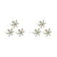 thumbnail image 3 of Yuarrent Valentine Napkins Plates Snowflake Design Buckle Jewelry Napkin Metal Decorations Rhinestone Rings Clasps Table Banquets plata 2piezas, 3 of 6
