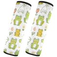 thumbnail image 2 of ALAZA Cartoon Frog Floral Car Seat Belt Adjuster Neck Covers Shoulder Cushions Pads M, 2 of 8