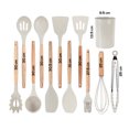 thumbnail image 2 of Juego de Utensilios de Cocina | Kit 12 Piezas de Cocina | Set de Instrumentos de Silicona | Mango de Madera Resistentes | Herramientas de Cocina Multifuncionales, 2 of 5