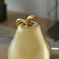 thumbnail image 6 of 7", 9"H Gold Ceramic Decorative Fruit Sculpture, by DecMode (2 Count), 6 of 11