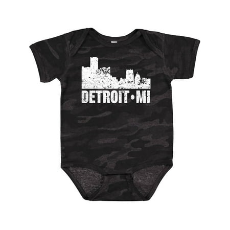 

Inktastic Detroit Skyline Grunge Gift Baby Boy or Baby Girl Bodysuit