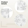 thumbnail image 4 of 50 PCS Snowflake Organza Bags, 11.8 x 7.9 Inches Drawstring White Organza Bag, Mesh Candy Treat Bag, Present Bags, Silver Stamped Transparent Sacks, Multipurpose Pouch for Weddings and Parties, 4 of 6