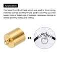 thumbnail image 5 of 100Pcs Cord End Caps 4mm End Cap Barrel Beads Kumihimo End Caps Brass for Jewelry Making 4.5mm Length Copper Tone, 5 of 5
