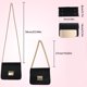 thumbnail image 2 of Bolso cuadrado de mujer Cuero de PU Bolso de mano para mujer Cadena Bolso de un solo hombro para mujer Negro Methold AP1593-00B, 2 of 7