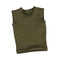 thumbnail image 2 of Figuras de hombre, camiseta, chaleco sin mangas, trajes 1:6, disfraz hecho a mano, ropa de muñeca en miniatura para accesorios de figuras de acción de verde, 2 of 8